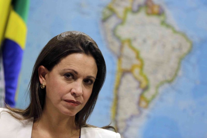 María Corina Machado no Brasil | REUTERS/Ueslei Marcelino