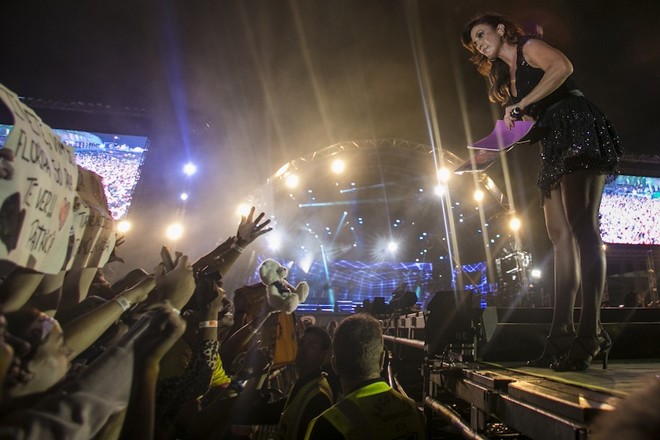 Ivete levantou o público e foi simpática sem esforço |