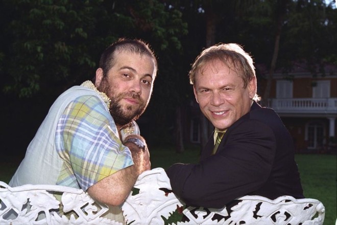 Cenas da gravação de