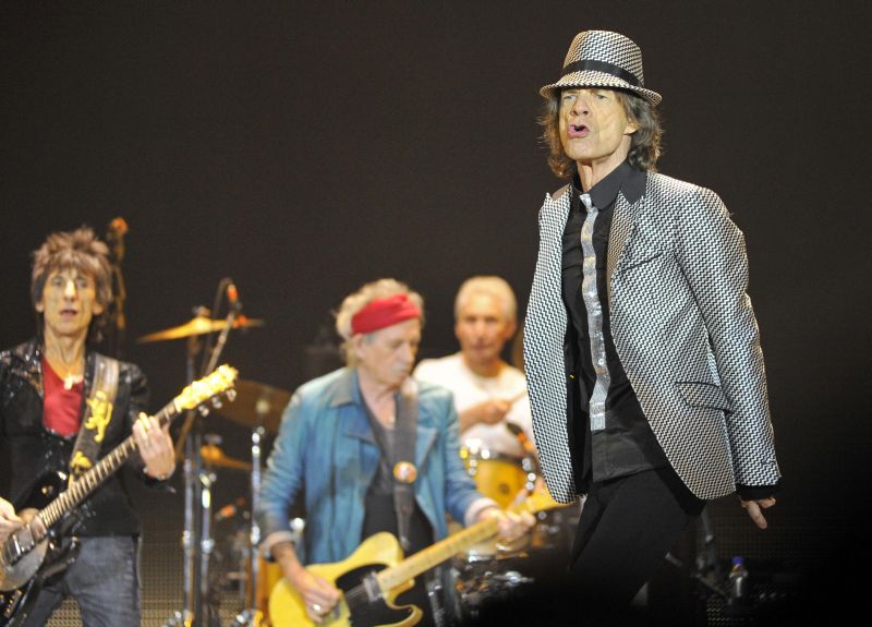 Mick Jagger durante a apresentação em Londres que marcou a volta dos Rolling Stones aos palcos após 5 anos | Reuters