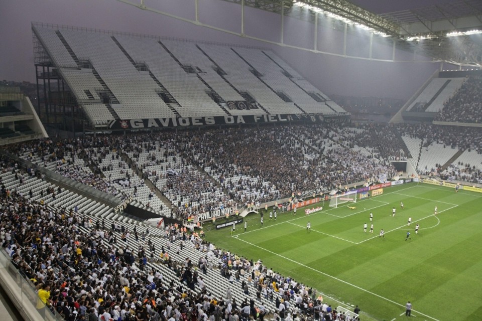 Palco do jogo entre Brasil e Croácia, Itaquerão teve confusão na entrada das torcidas | Sebastião Moreira/ EFE