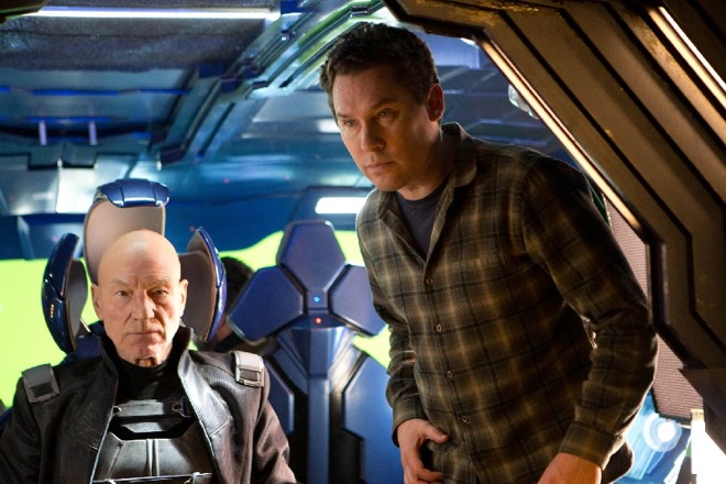O Professor X (Patrick Stewart) é dirigido por Bryan Singer |