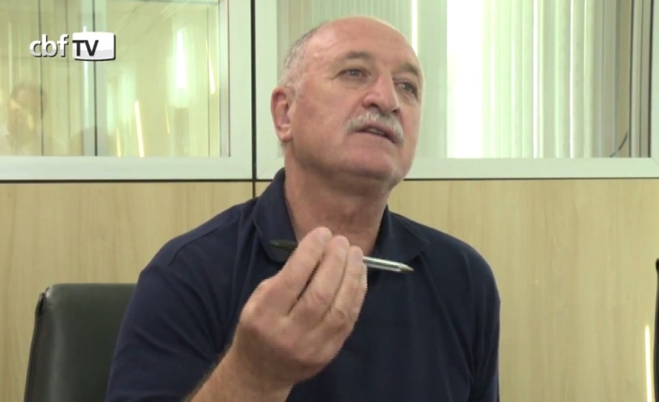 Scolari em discurso na CBFTV: convocação será acompanhada por 700 jornalistas | Reprodução