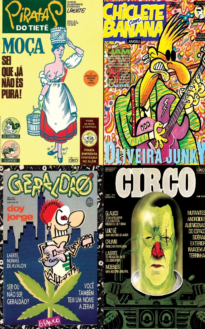 Algumas capas das revistas da Circo Editorial |