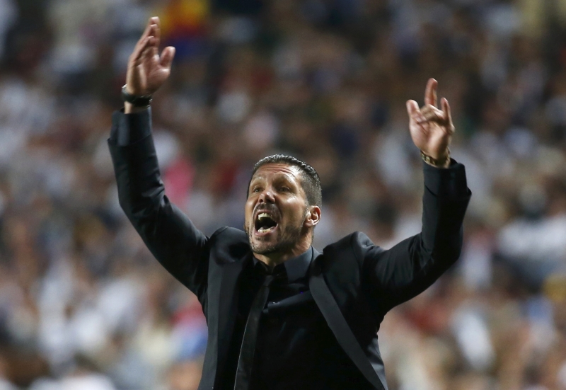 Técnico do Atlético de Madrid arrumou confusão antes do apito final da decisão | Paul Hanna / Reuters