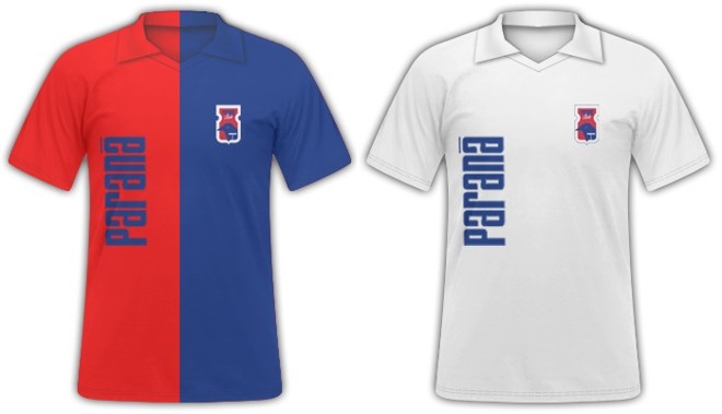1989 - O primeiro esboço das camisas do Paraná no ano da fundação do clube | 