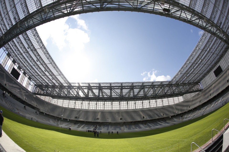 Arena da Baixada está entre os quatro estádios da Copa com problemas nas instalações de fornecimento de energia elétrica | Henry Milléo/ Gazeta do Povo
