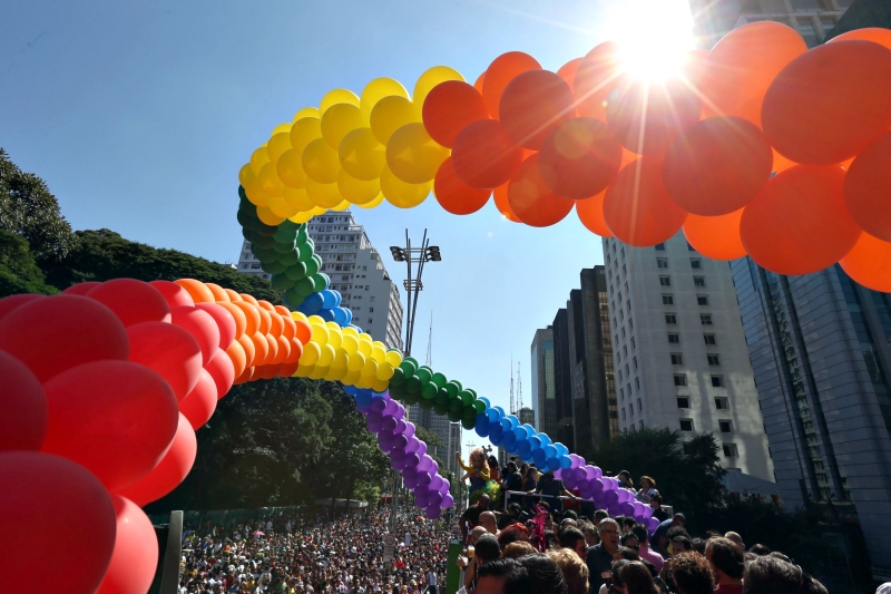 Parada do Orgulho LGTB deste ano pediu politização e criminalização da homofobia | Danilo Verpa/Folhapress