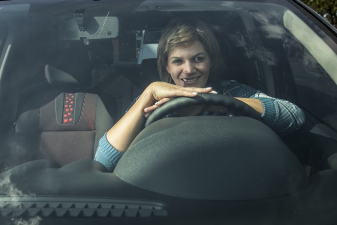 Solange Souza buscou um carro maior para ganhar mais respeito no trânsito |