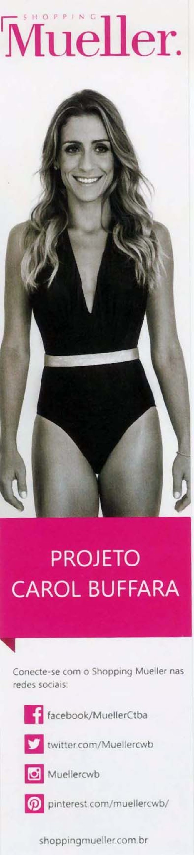 Marcador de páginas personalizado do lançamento do livro da empresária e blogueira carioca Carol Buffara |