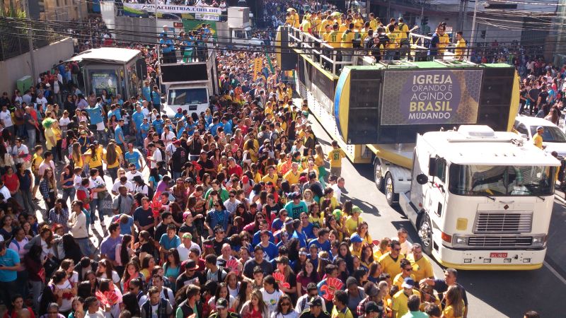 Marcha para Jesus deve reunir milhares de pessoas neste sábado | Antonio More/Gazeta do Povo