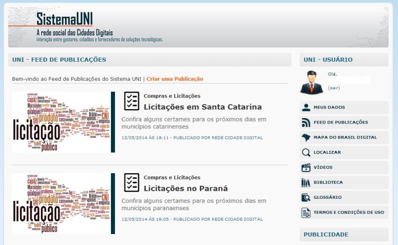 Portal divulga atualmente dez diferentes licitações na área de TI | Reprodução