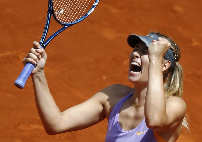 Sharapova superou a polonesa Agnieszka Radwanska por 2 sets a 0 | Andrea Coma/Reuters