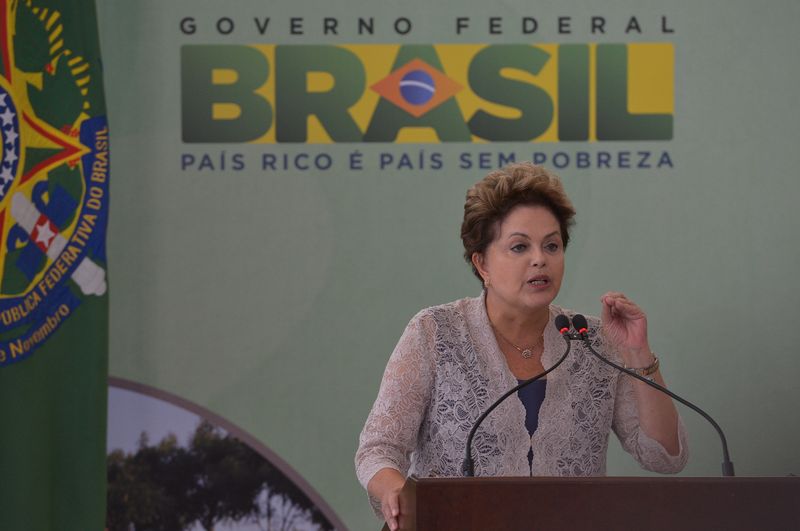 Presidente Dilma Rousseff durante solenidade de lançamento da terceira etapa do PAC 2 do saneamento | Wilson Dias/ABr