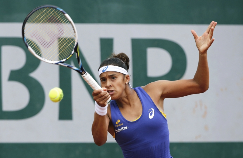 Teliana Pereira em Roland Garros: estreia com vitória | Jean-Paul Pelissier/ Reuters