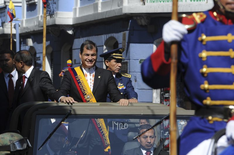 Rafael Correa no dia da Assembleia Nacional do Equador | REUTERS/Stringer