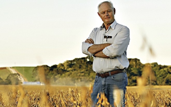 Há quatro décadas na soja, o produtor Jan Haasjes cultiva atualmente área sete vezes maior nos Campos Gerais | Josua© Teixeira/ Gazeta Do Povo