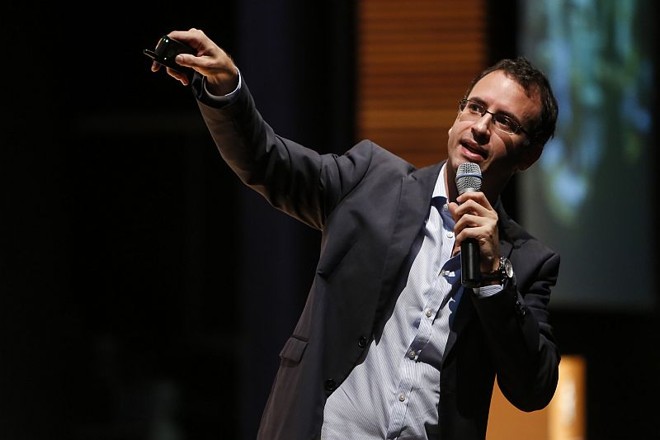 Pablo Hundi falou sobre espaços de inovação e empreendedorismo durante a Conferência Internacional de Cidades Inovadoras | Henry Milléo / Agência de Notícias Gazeta do Povo