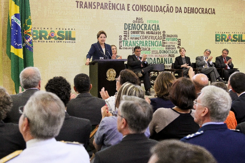 A presidente Dilma em evento sobre transparência: 98% dos gastos do gabinete presidencial ainda são sigilosos | Roberto Stuckert Filho/Presidência da República