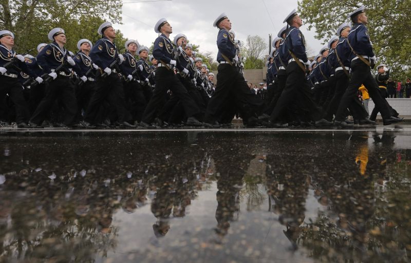 Desfile militar na Rússia para rememorar a vitória sobre a Alemanha nazista na Segunda Guerra Mundial | REUTERS/Maxim Shemetov