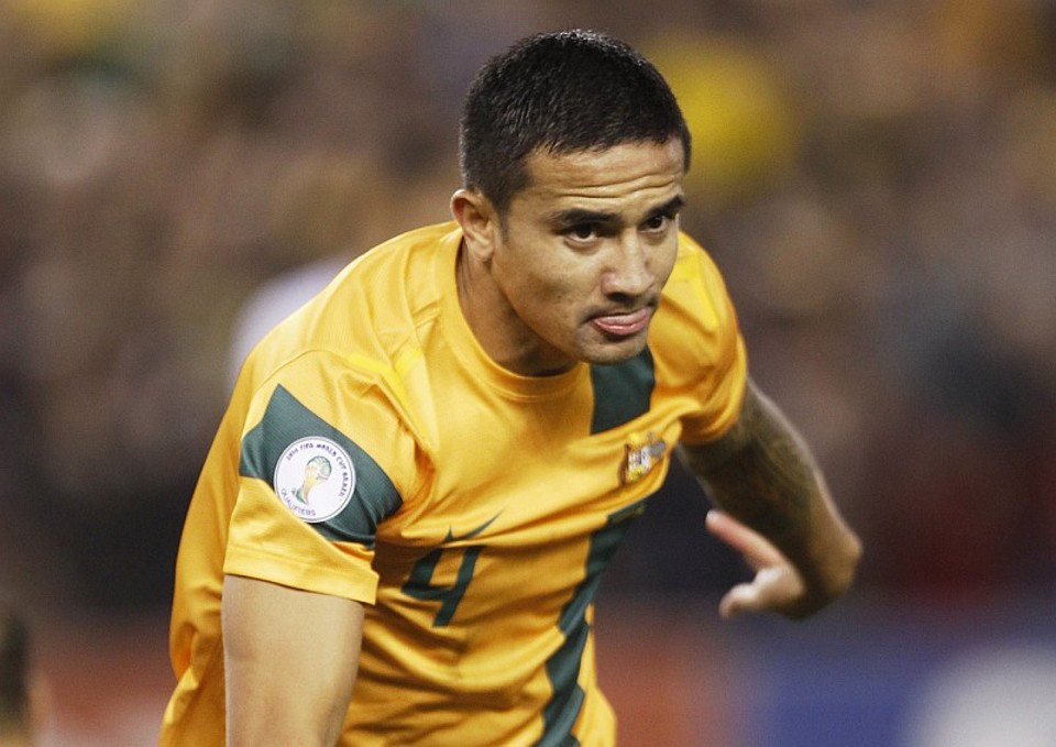 Sem Josh Kennedy, Tim Cahill é o principal nome da Austrália | Brandon Malone / Reuters