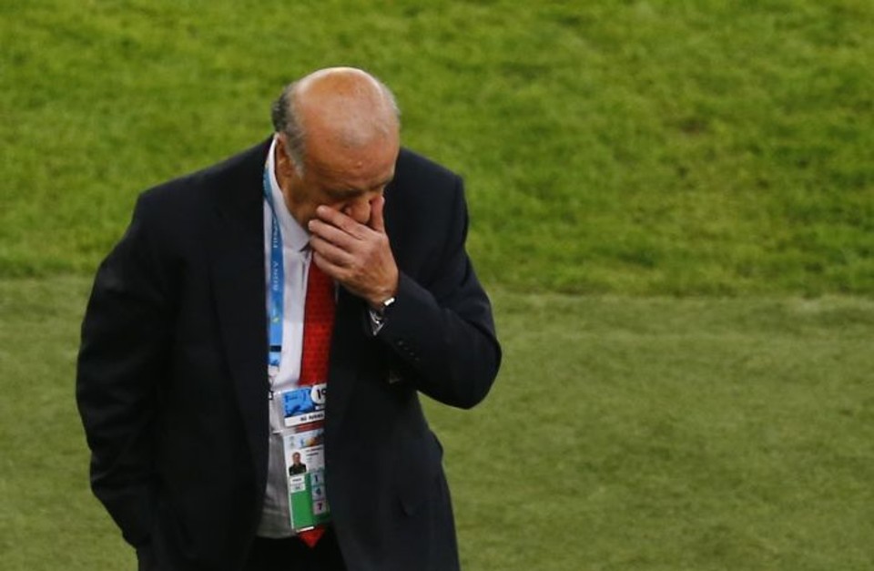 O treinador da Espanha, Vicente del Bosque, admitiu que a Fúria foi inferior a seus adversários | REUTERS / Ricardo Moraes