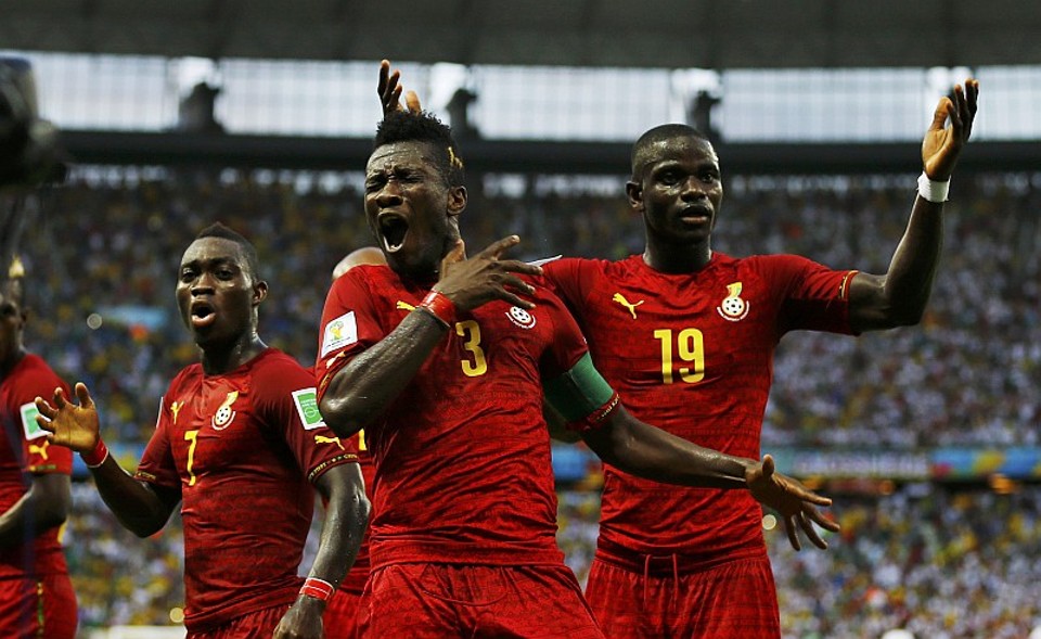Asamoah Gyan, camisa 3, chegou ao quinto gol em Copas do Mundo | Reuters