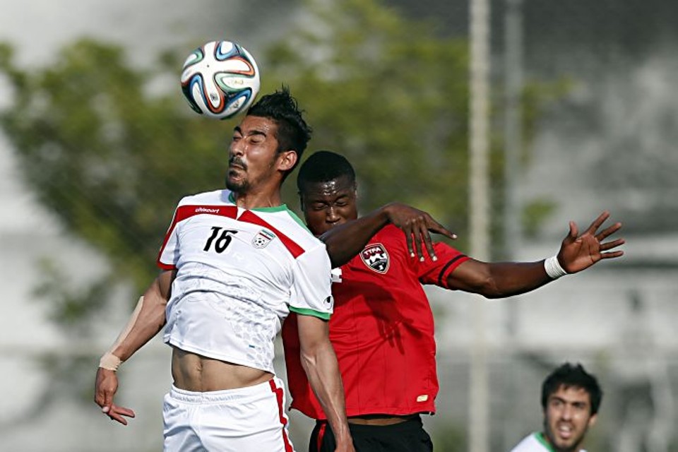 Ghoochannejhad, o "Ibrahimovic" iraniano, fez a diferença no amistoso com Trinidad e Tobago | Albari Rosa / Gazeta do Povo