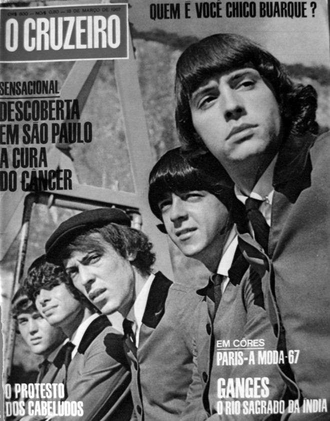 The Brazilian Bitles na capa de O Cruzeiro, em 1967 |
