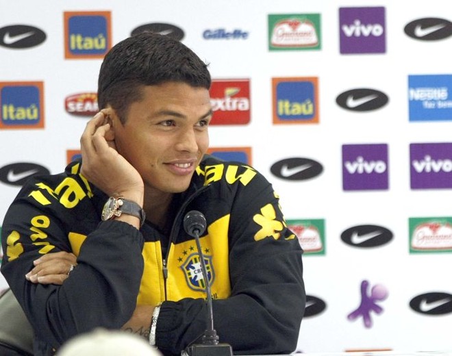 Capitão da atual seleção brasileira, Thiago Silva era um novato que sequer entrou em campo na Copa de 2010. A equipe de Dunga fez treinamentos no CT do Caju antes de embarcar para África do Sul |