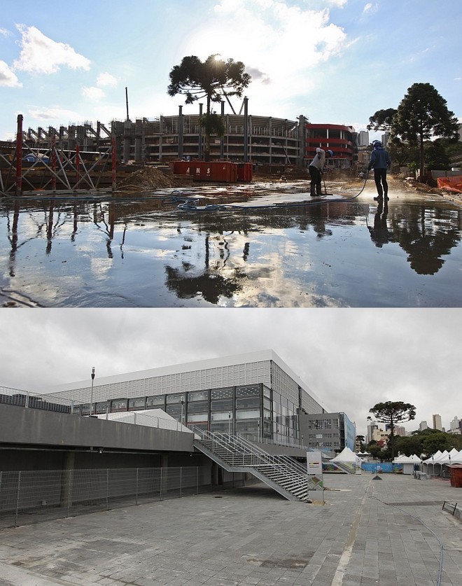 Acesso pela esplanada é uma das novidades do estádio, que antes possuía acesso no nível da rua | 