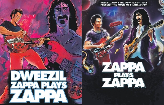 Dois dos cartazes da turnê Zappa Plays Zappa | 