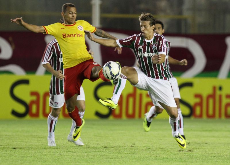 Jogo pegado em Macaé terminou com empate por 1 a 1 entre Fluminense e Internacional | Ricardo Ayres / Photocamera