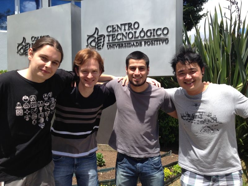 Equipe é formada por alunos da Pós-Graduação em Aplicativos para Jogos Digitais da Universidade Positivo. | Divulgação/Universidade Positivo.