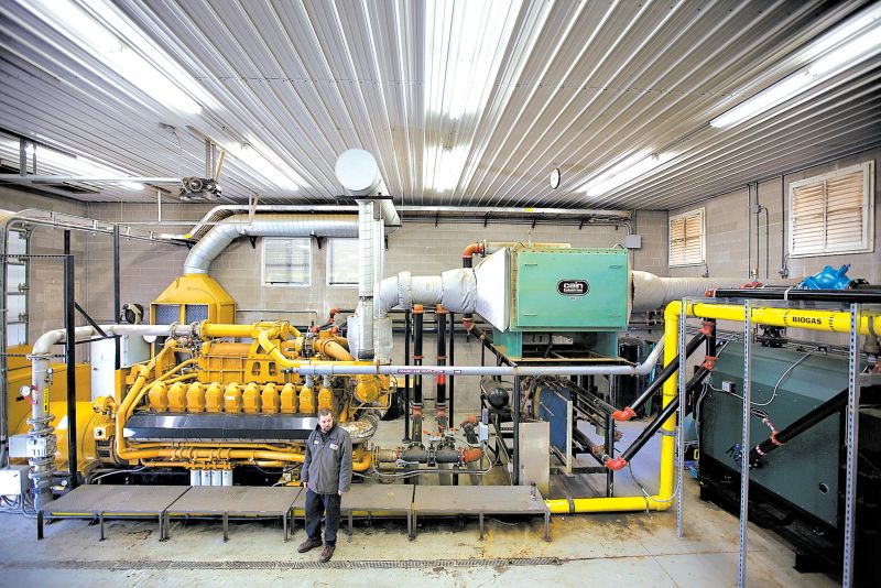 Máquina retira metano de esterco para gerar eletricidade | Sally Ryan para The New York Times