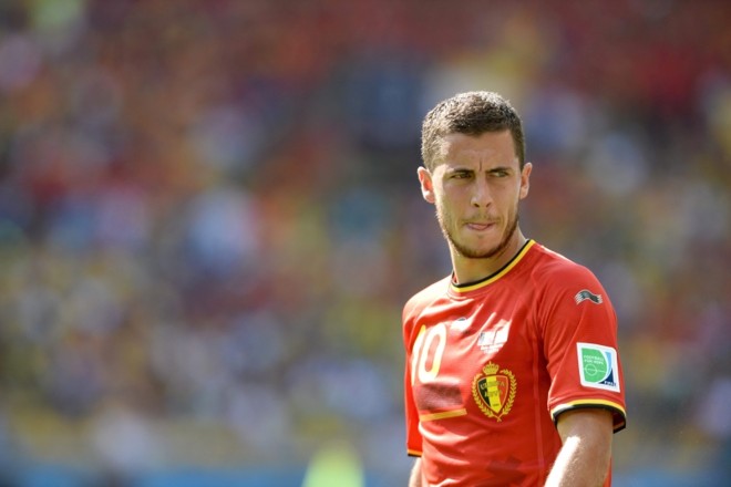 Eden Hazard, da Bélgica, durante partida da Copa do Mundo FIFA 2014 contra a Argélia |