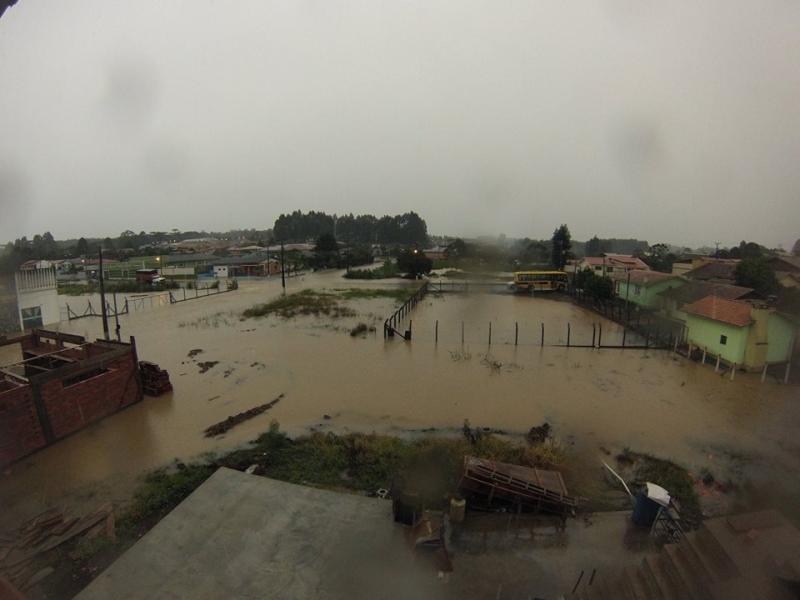 Em Corupá, choveu 350mm em apenas 24 horas | Defesa Civil SC/ Divulgação