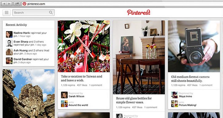 O Pinterest tem um apelo especial para usuários do sexo feminino | Reprodução