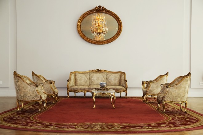 Salão Nobre, reservado para cerimônias de posse e visitas presidenciais, abriga mobiliário em estilo Luiz XV e Luiz XVI | 