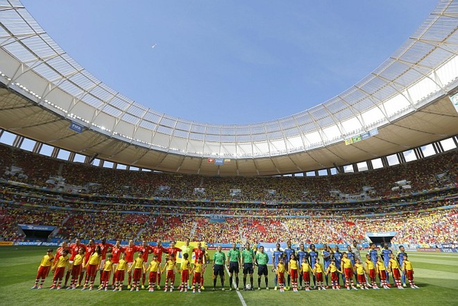 Equipes de Suíça e Equador fizeram a primeira partida da Copa em Brasília | 