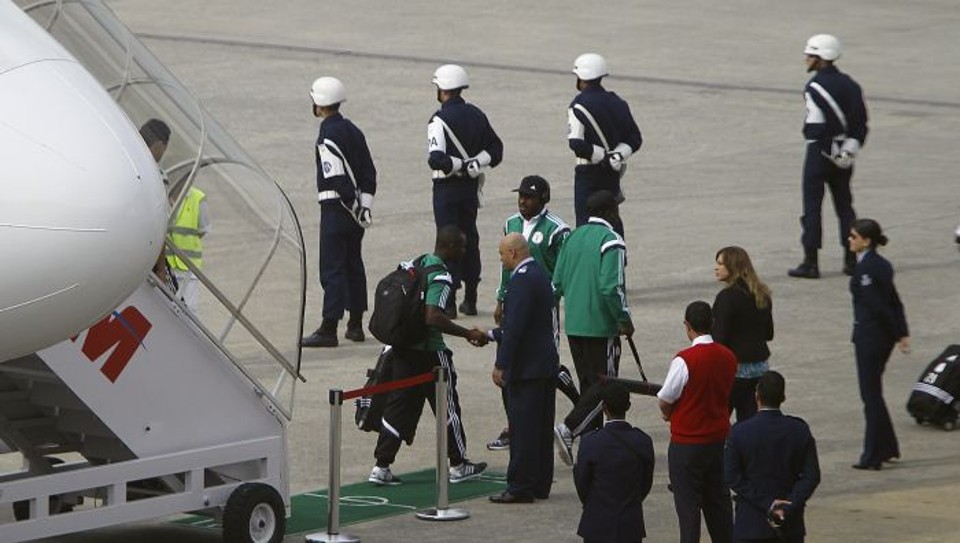 Delegação da Nigéria desembarca no Aeroporto Afonso Pena, em São José dos Pinhais | Jonathan Campos / Gazeta do Povo