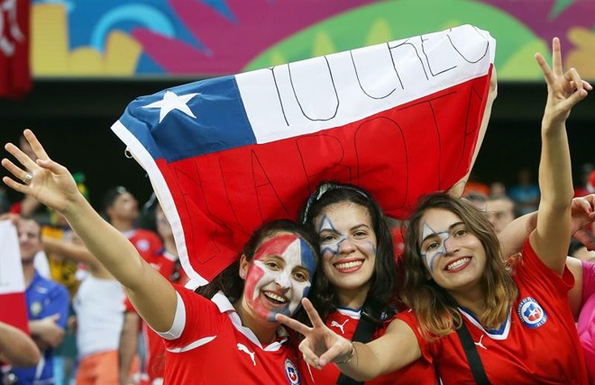 Chile dominou Arena Pantanal | REUTERS