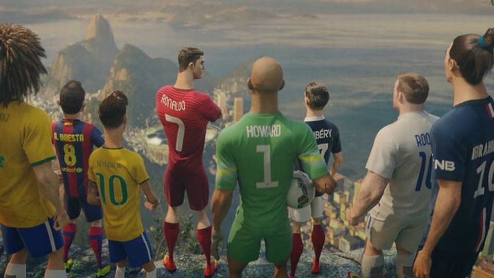 Ronaldo salva craques da Copa em novo vídeo da Nike Craques da Copa viram heróis em animação da Nike | Reprodução Youtube Nike