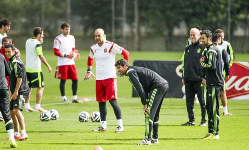 Jornalistas não puderam acompanhar o treino da Espanha na manhã deste domingo | Daniel Castellano / Gazeta do Povo