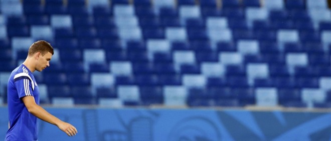 Edin Dzeko: aposta de gols para os bósnios | Michael Dalder/ Reuters