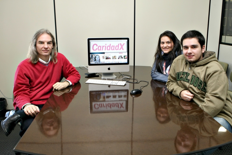 Sergio Mainetti Jr., Luma Bonette e José Carlos de Lara Júnior, do CaridadX: startup que arrecada recursos para tratamentos médicos abriu mão de taxa sobre causas buscadas | Aniele Nascimento/ Gazeta do Povo