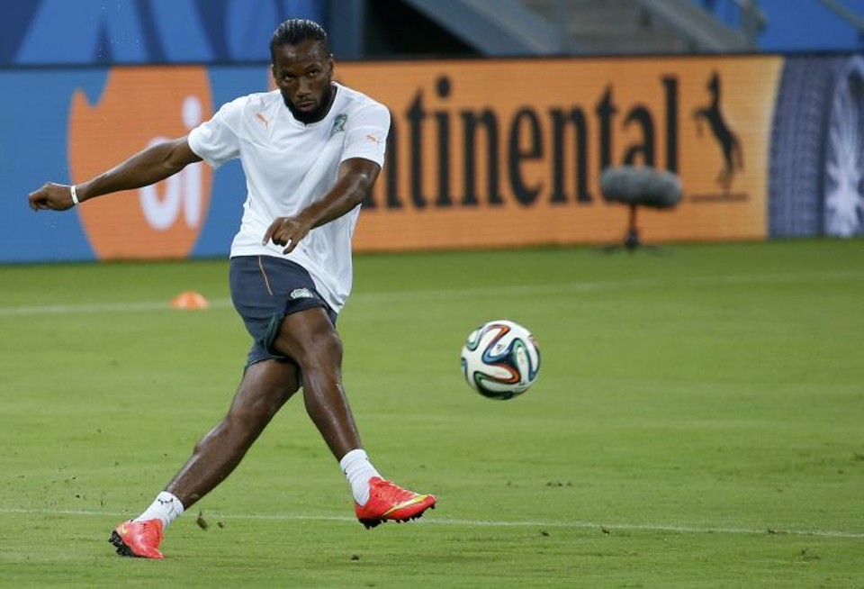 Drogba é o principal jogador da seleção de Costa do Marfim, que estreia neste sábado (14) | Reuters