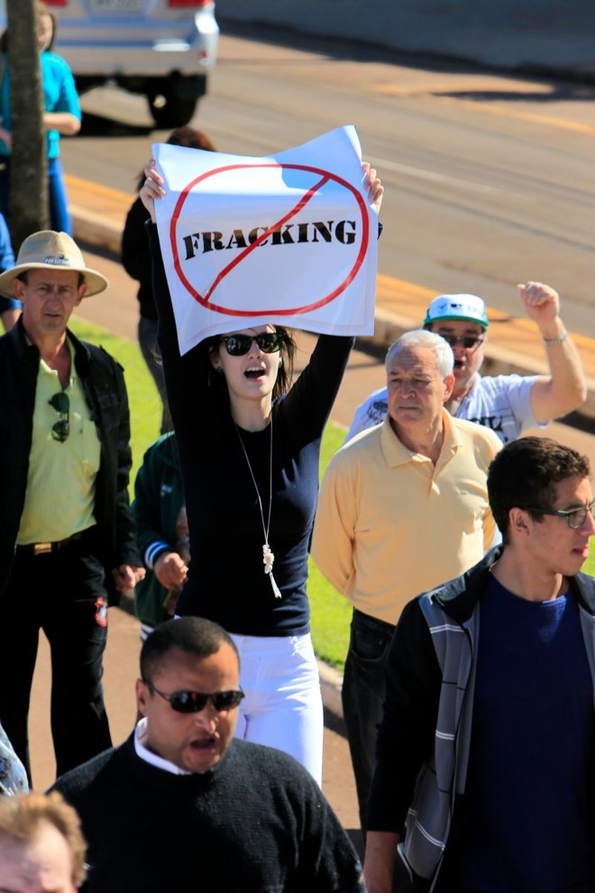 População da Região Oeste protesta contra uso do fracking | César Machado/ Gazeta do Povo