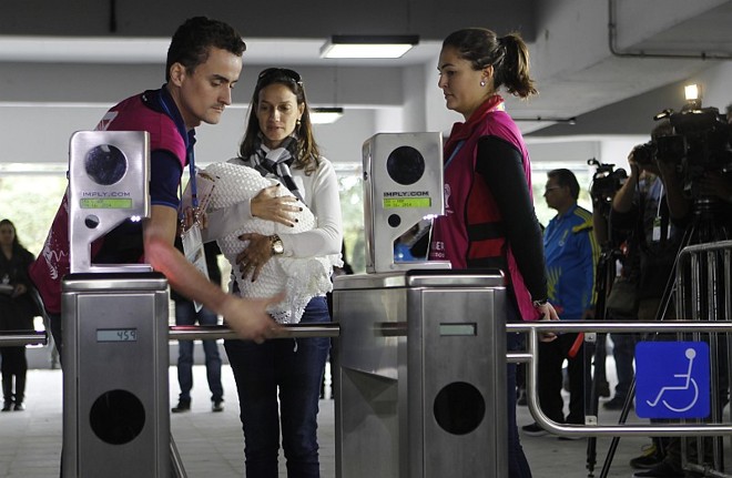 Voluntários fizeram treinamento de acesso na Arena da Baixada |