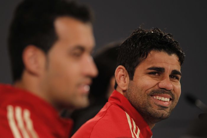 Diego Costa falou pela primeira vez no CT do Caju | Jonathan Campos / Gazeta do Povo